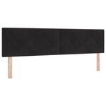 Lit Box Spring vidaXL avec Matelas Noir 180x200 cm en Velours