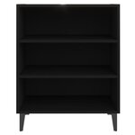 vidaXL Buffet noir 57x35x70 cm bois d’ingénierie