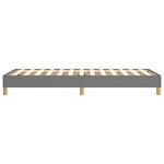 vidaXL Cadre de lit sans matelas gris foncé 90x200 cm tissu