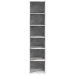 vidaXL Buffet haut gris béton 40x41x185 cm bois d'ingénierie