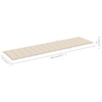 vidaXL Chaises longues lot de 2 avec table et coussin Bois teck solide