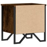 vidaXL Tables de chevet 2 Pièces chêne fumé 40x30x40 cm bois d'ingénierie