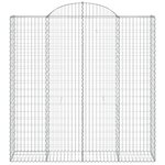 vidaXL Paniers à gabions arqués 10 Pièces 200x50x200/220 cm Fer galvanisé