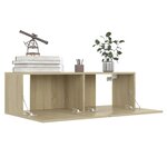 vidaXL Ensemble de meubles TV 6 Pièces Chêne sonoma Bois d'ingénierie