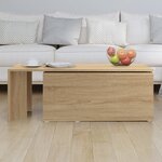 vidaXL Table basse Chêne sonoma 150x50x35 cm Bois d’ingénierie