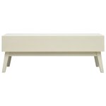 vidaXL Table basse avec 2 tiroirs Gris sculpté 110x50x40 cm Bois