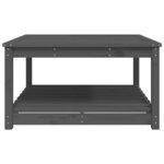 vidaXL Table de jardin gris 82 5x82 5x45 cm bois massif de pin