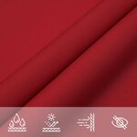 vidaXL Voile de parasol tissu oxford triangulaire 4x4x4 m rouge