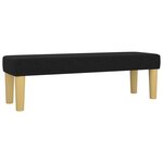 vidaXL Sommier à lattes de lit avec matelas Noir 180x200 cm Tissu