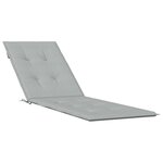 vidaXL Coussin de chaise longue gris clair mélangé (75+105)x50x3 cm