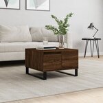 vidaXL Table basse chêne marron 55x55x36 5 cm bois d'ingénierie