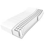 vidaXL Matelas de lit à ressorts ensachés Blanc 140x190x20 cm