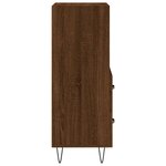 vidaXL Buffet Chêne marron 34 5x34x90 cm Bois d'ingénierie