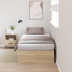 Cadre de Lit de Rangement vidaXL Chêne Sonoma 80x200 cm
