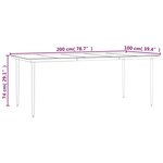 vidaXL Ensemble à manger de jardin et coussins 7 Pièces beige poly rotin