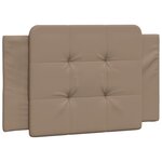 vidaXL Cadre de lit sans matelas cappuccino 100x200 cm similicuir