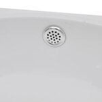 Vasque de salle de bains céramique blanc avec trou de trop-plein