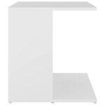 vidaXL Table d'appoint blanc 45x45x48 cm bois d'ingénierie