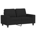 vidaXL Ensemble de canapés 4 Pièces noir tissu