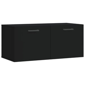vidaXL Armoire murale noir 80x36 5x35 cm bois d'ingénierie