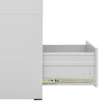 vidaXL Classeur Gris clair 46x62x164 cm Acier