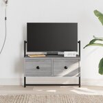 vidaXL Meuble TV mural sonoma gris 60 5x30x51 cm bois d'ingénierie