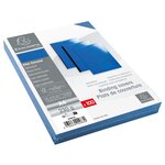 Paquet De 100 Couvertures Chromées Pour Reliure A4 - Bleu - Exacompta
