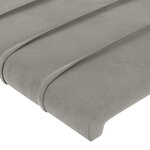 vidaXL Cadre de lit sans matelas gris clair 160x200 cm velours