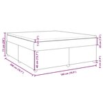 vidaXL Sommier à lattes de lit avec matelas Crème 180x200 cm Tissu