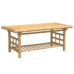 vidaXL Table basse 110x55x45 cm bambou