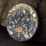 Pièce de monnaie en Argent 2000 Francs g 62.2 (2 oz) Millésime 2024 TREASURE ISLAND