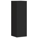 vidaXL Supports pour plantes 2 Pièces noir 33x33x100 cm bois d'ingénierie