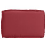 vidaXL Coussin Pallet pour Siège Rouge Vin 60x40x8 cm Tissu Oxford