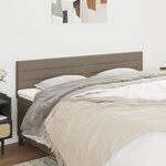 vidaXL Têtes de lit 2 Pièces Taupe 100x5x78/88 cm Tissu
