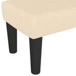 vidaXL Banc Crème 100x30x30 cm Tissu