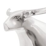 Sculpture de taureau vidaXL Argent 20x17x23 cm Aluminium