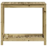 vidaXL Table de rempotage avec étagère 82 5x50x75 cm bois pin imprégné