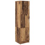 vidaXL Bureau avec rangement Bois ancien Bois d'ingénierie