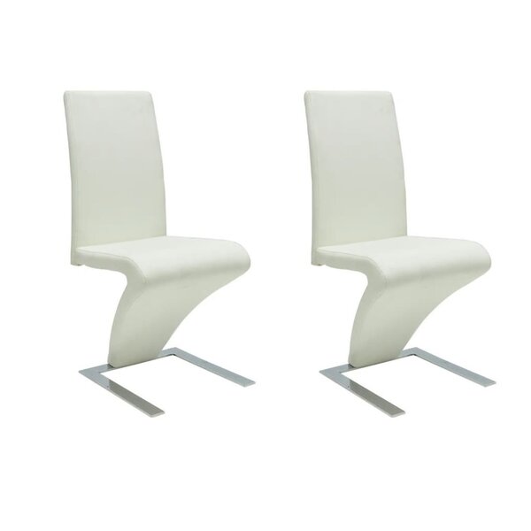 vidaXL Chaises à manger lot de 2 blanc similicuir