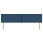 Tête de lit Design Blocs Diamant Bleu 200 cm en Tissu