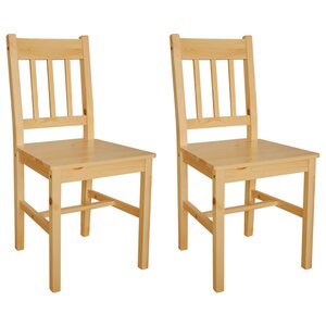 vidaXL Chaises à manger lot de 2 bois de pin