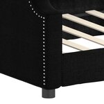 vidaXL Lit de repos sans matelas noir 80x200 cm tissu