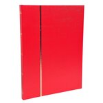 Album De Timbres Simili-cuir 16 Pages Noires - 22 5x30 5 Cm - Rouge - Exacompta