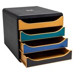 Module De Classement Big Box 4 Tiroirs Neo Deco - Couleurs Assorties - Exacompta