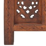 vidaXL Cloison de séparation 5 panneaux Marron 200x165cm Bois manguier