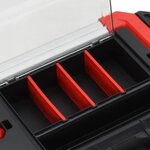 vidaXL Boîte à outils Noir et rouge 45x28x26 5 cm