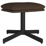 vidaXL Repose-pied Marron 60x60x36 cm Similicuir