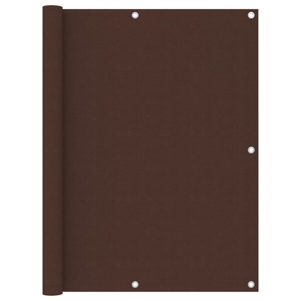 vidaXL Écran de balcon Marron 120x400 cm Tissu Oxford