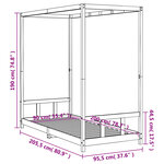 vidaXL Cadre de lit pour enfants 90x200 cm bois de pin massif