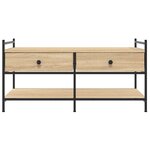 vidaXL Table basse chêne sonoma 99x50x50 cm bois d'ingénierie